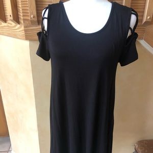 Black Cold Shoulder Dress
